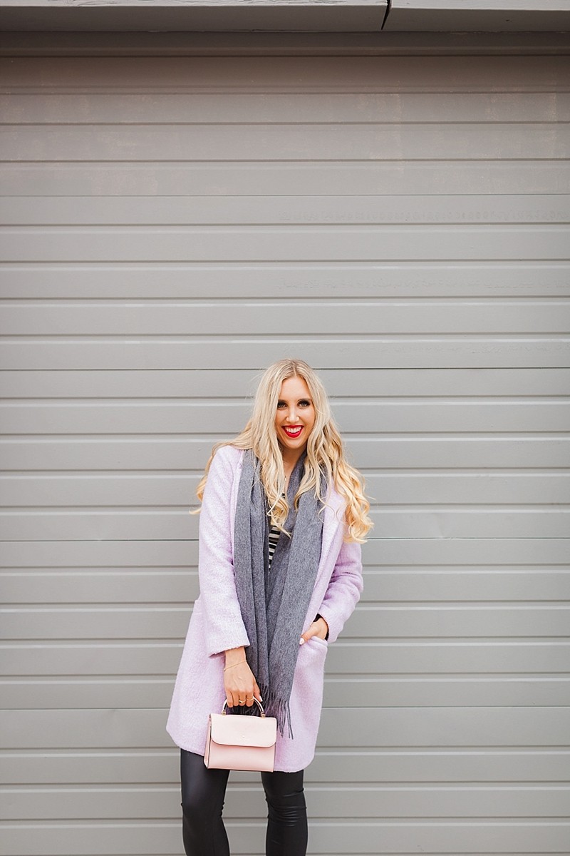blush and camo, style blog, fashion blog, how to create your own trend, trends, pink coat, chanel flats, kate spade 