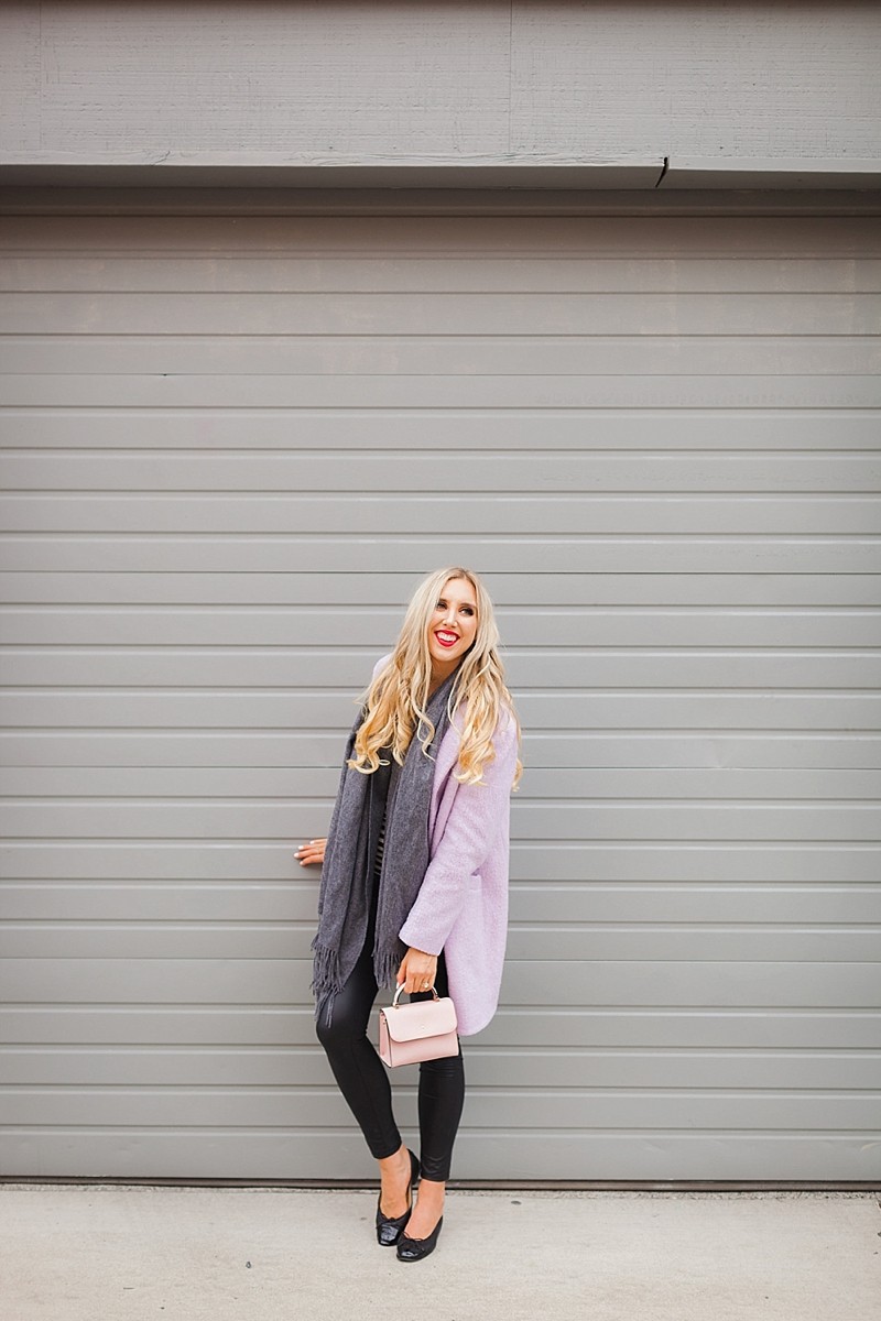 blush and camo, style blog, fashion blog, how to create your own trend, trends, pink coat, chanel flats, kate spade 