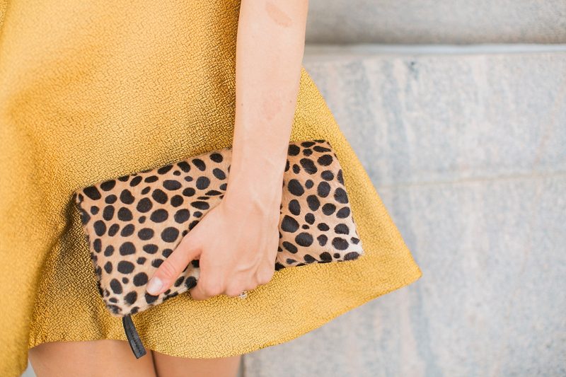 Spot the Real: Clare V. Leopard Clutch - The Budget Babe