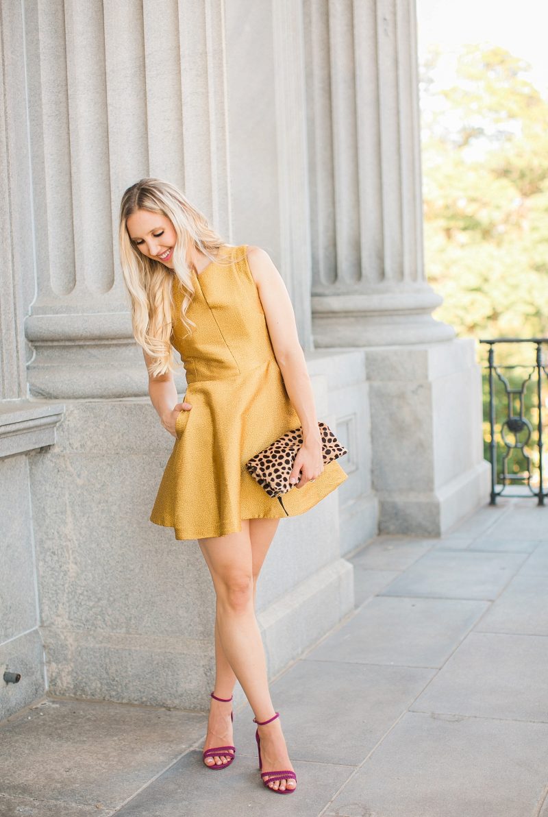 blush and camo, thanksgiving style, fashion blog, charlotte russe heels, gold dress 