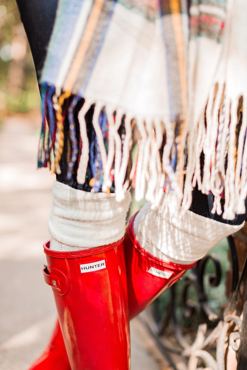 blush and camo, holiday, holiday style, hunter boots, plaid, how to style, style tips, j. crew vest 