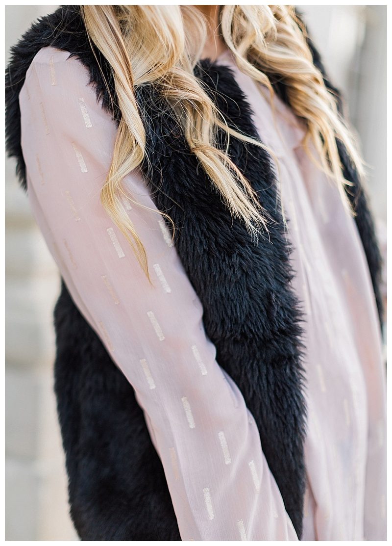 Blush 2024 fur vest