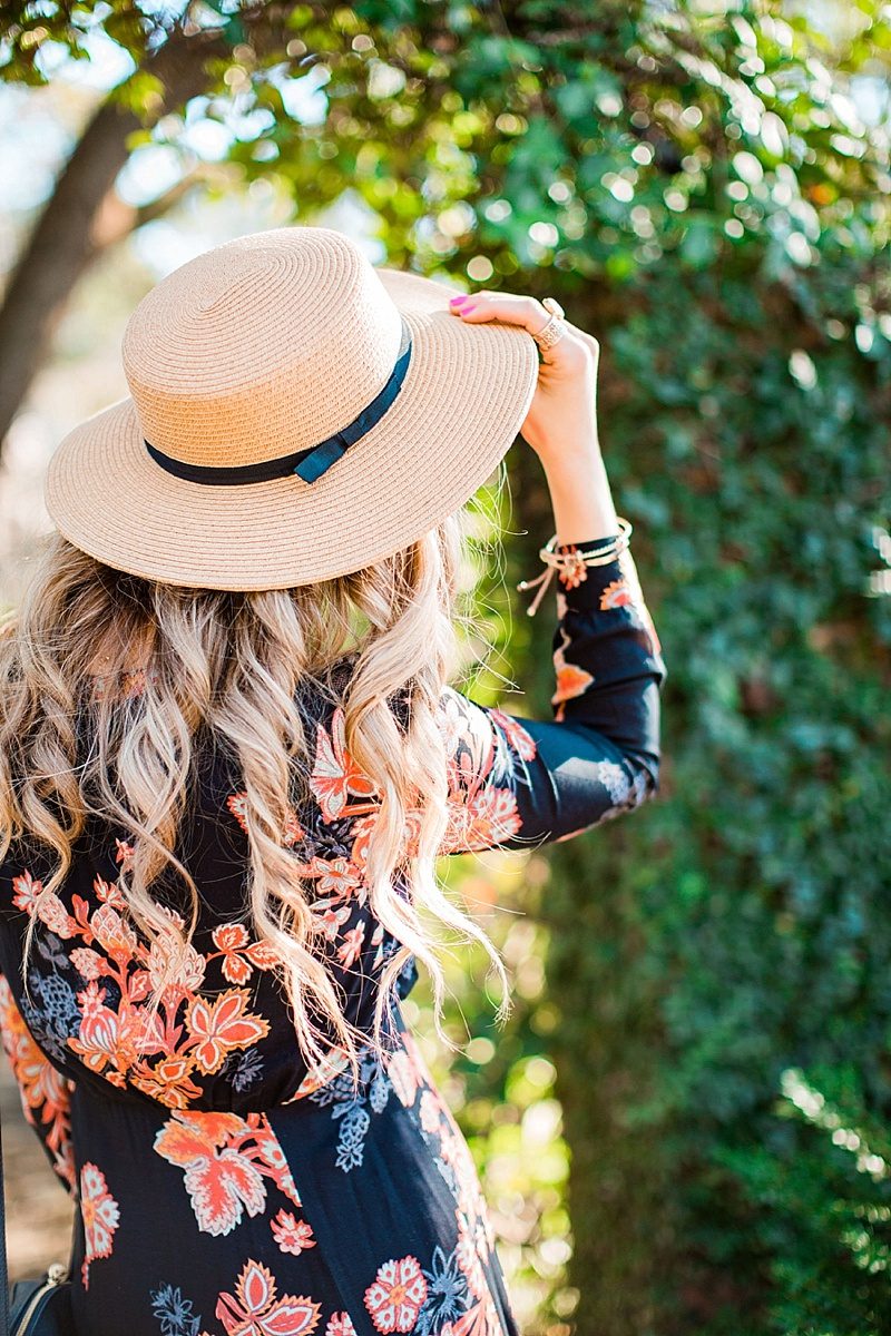 blush and camo, style tips, weekend style, fashion blog, boater hat 