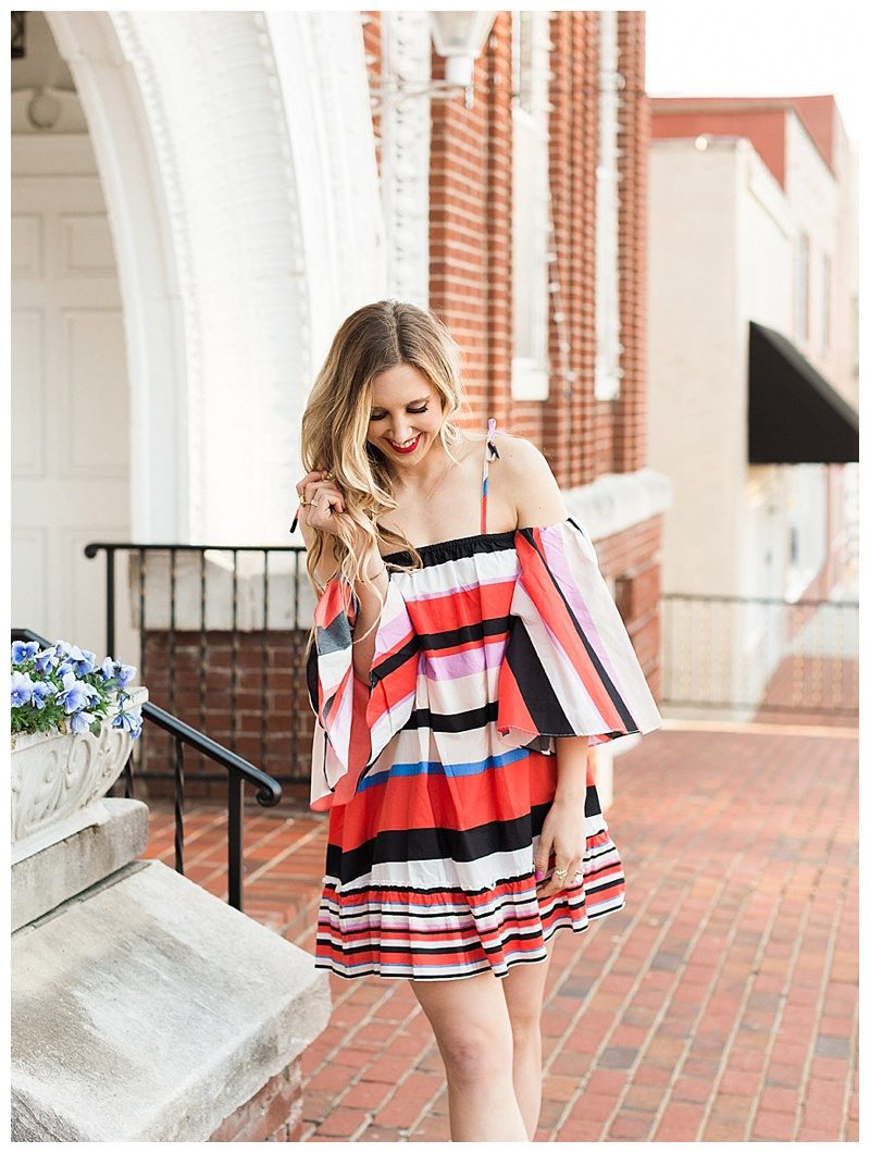 blush and camo, stripes, how to style, style tips, chanel flats 