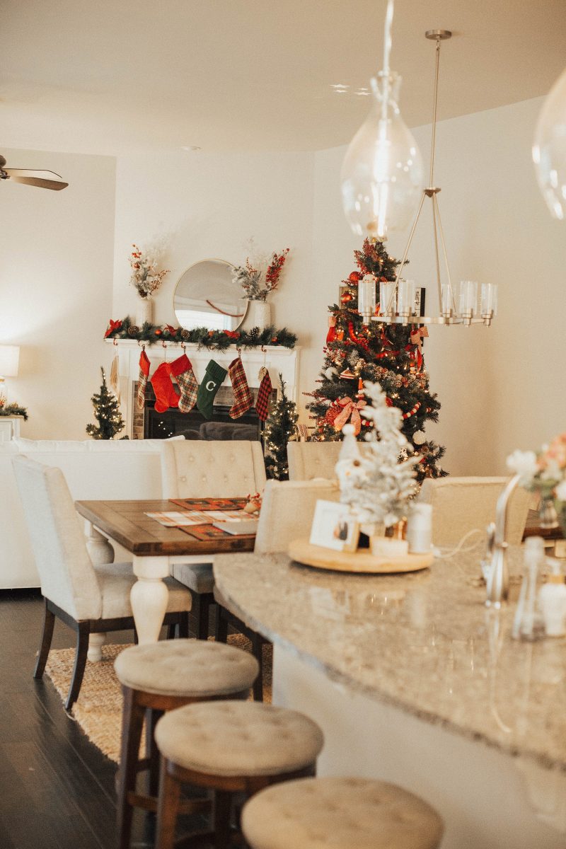 blush and camo, nashville home tour, home tour, christmas decorations, nashville home 