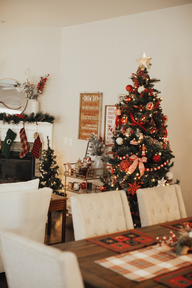 blush and camo, nashville home tour, home tour, christmas decorations, nashville home 