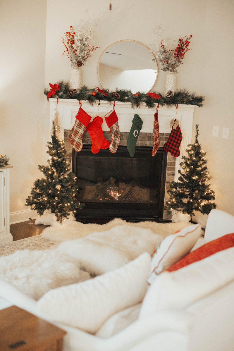 blush and camo, nashville home tour, home tour, christmas decorations, nashville home 