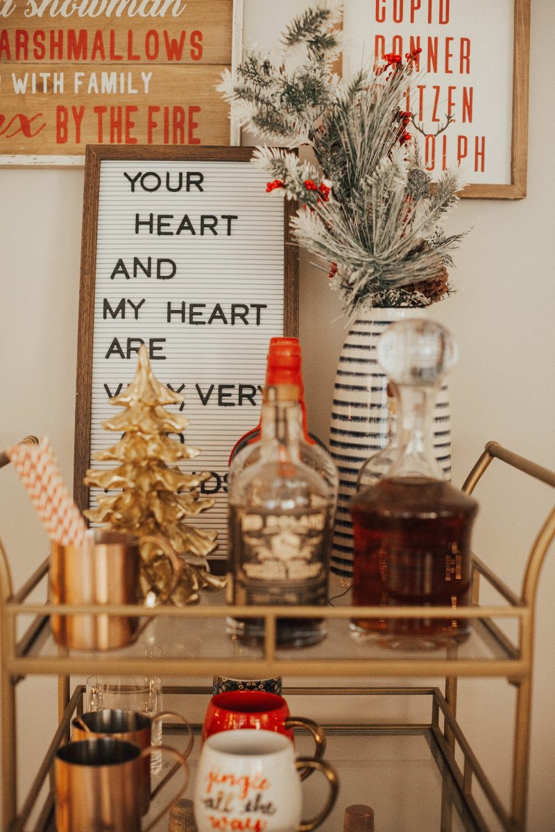 blush and camo, nashville home tour, home tour, christmas decorations, nashville home 