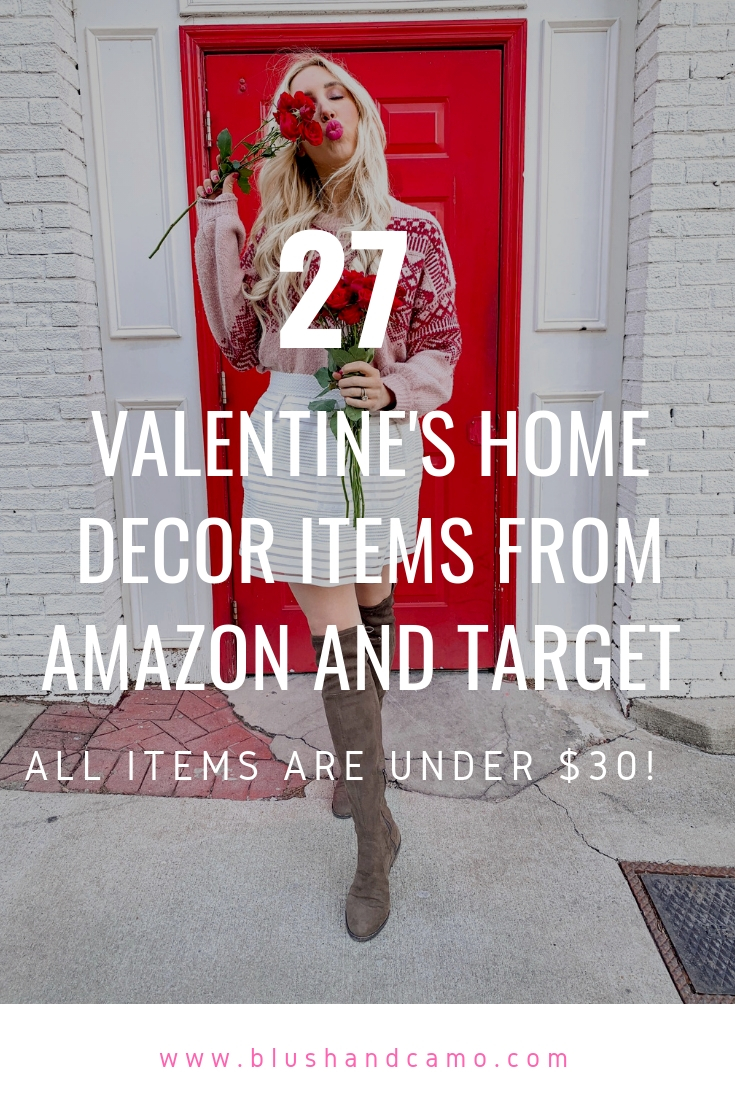 Home Decor, Valentine's Day home decor, holiday home decor, inexpensive home decor, Galentine's day party decor, galentine's day 