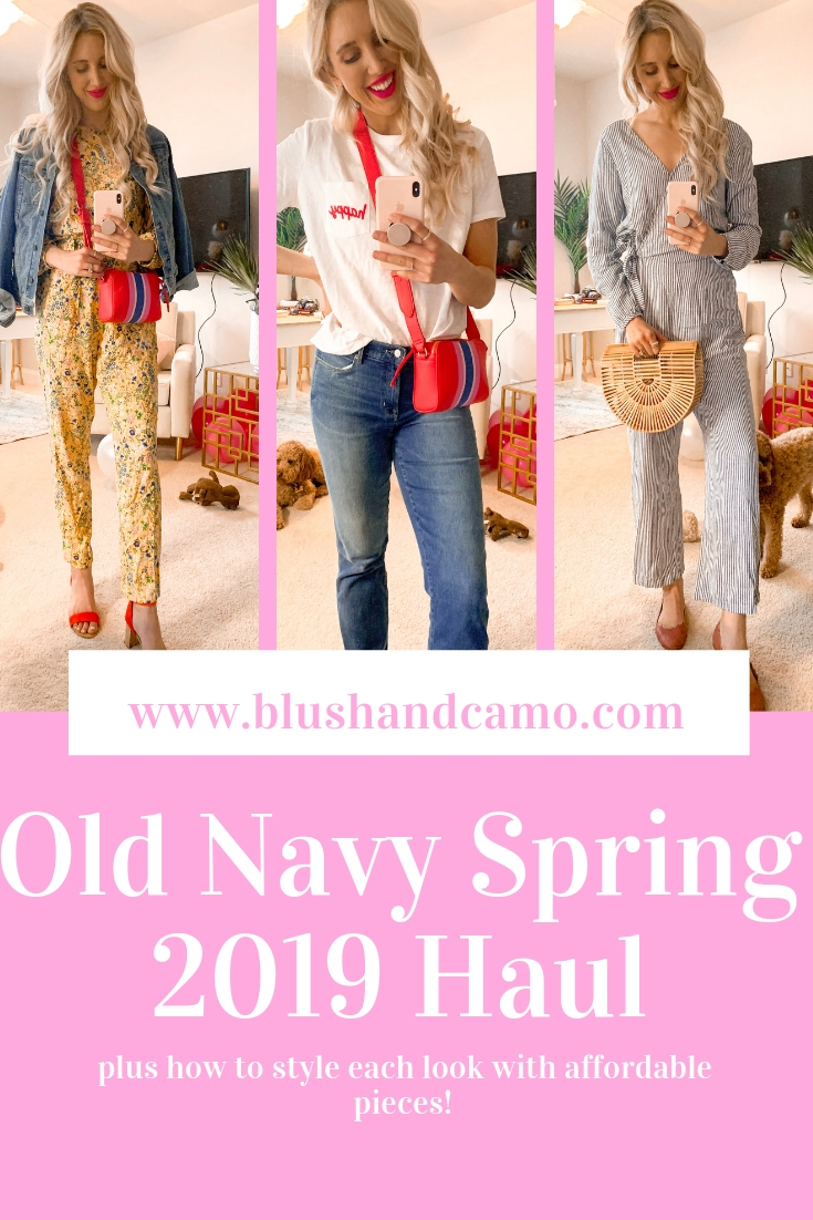 Old Navy Spring 2019 Haul Under 50 Blush Camo