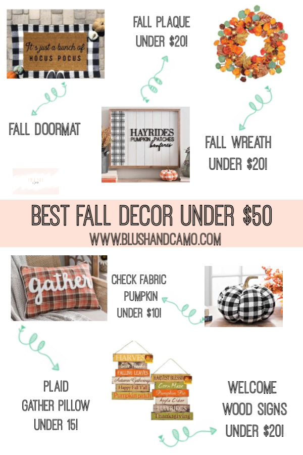 BEST Fall Home Decor Under $50