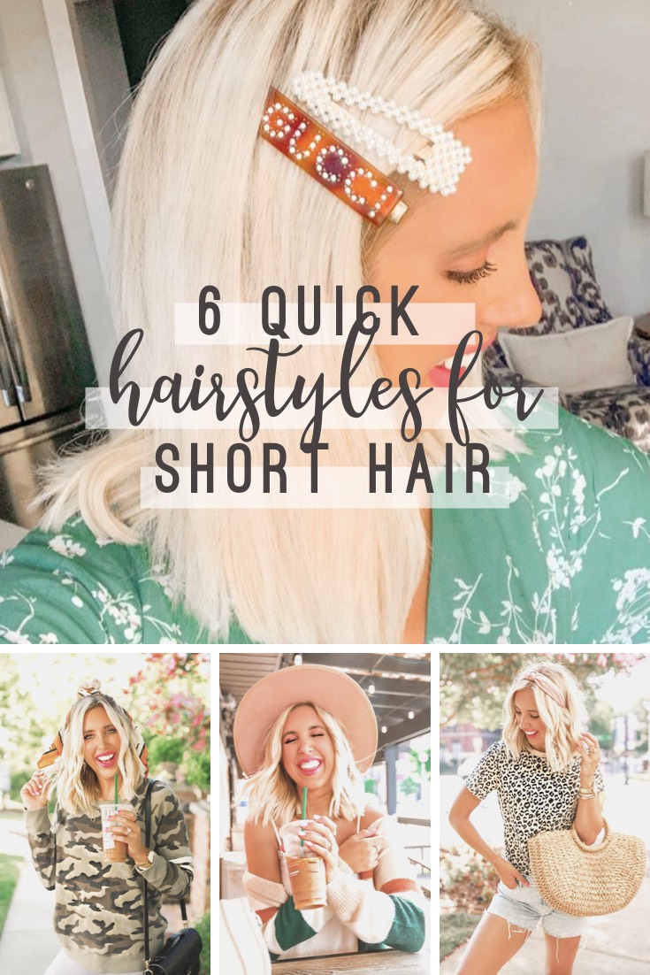 6 Quick Hairstyles for Short Hair