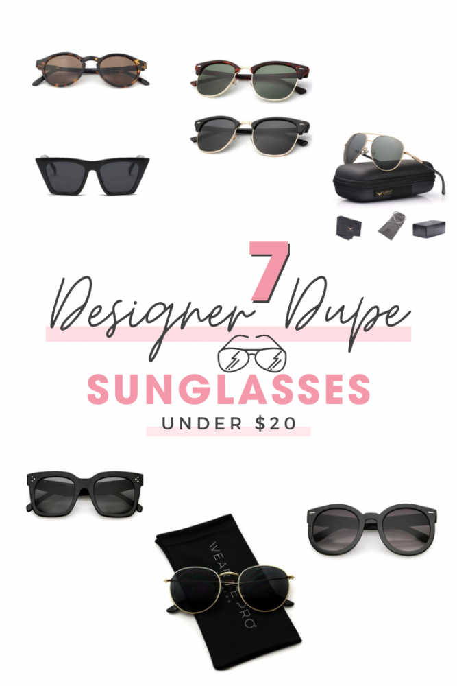 7 Designer Dupe Sunglasses Under 20 Blush & Camo