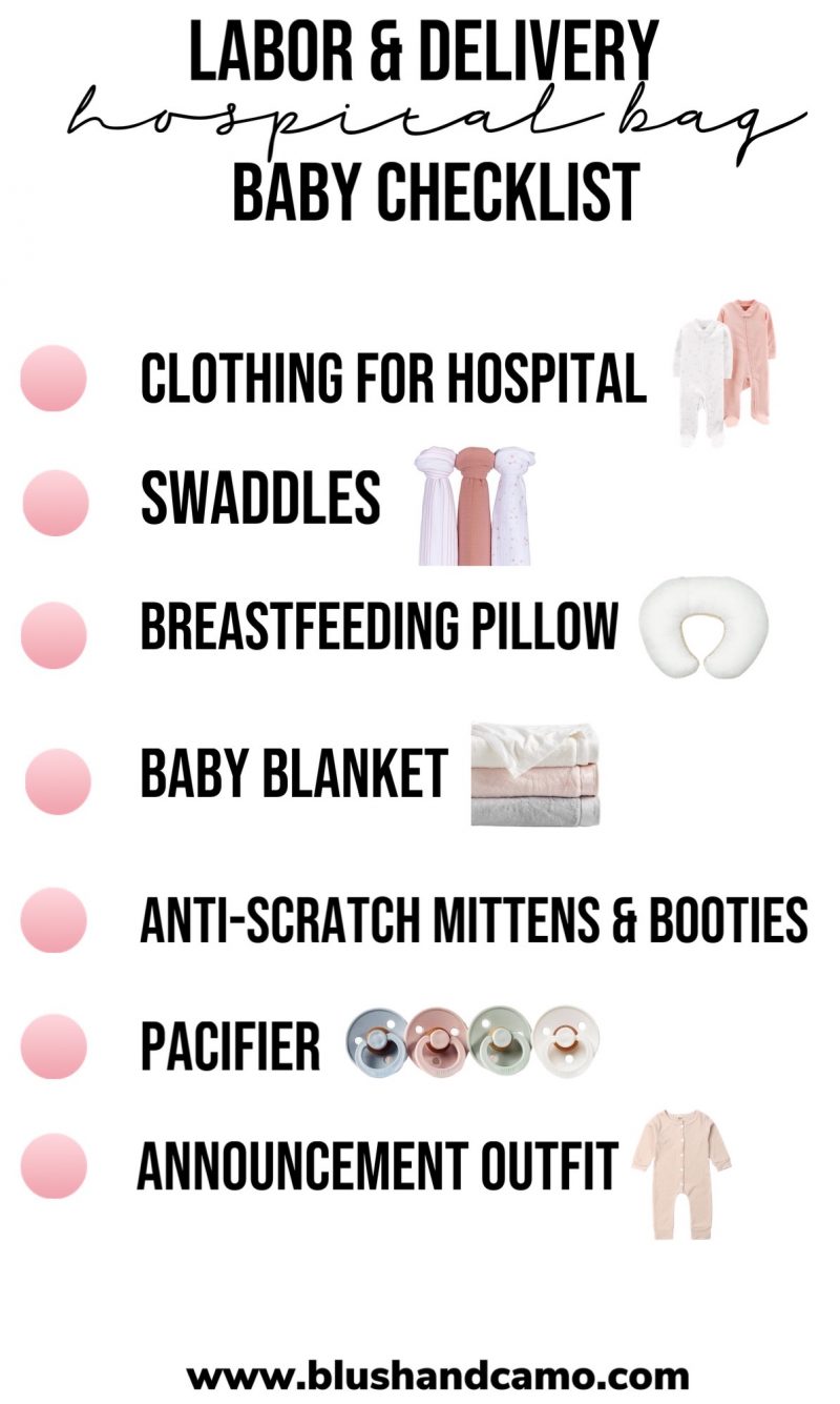 Labor & Delivery Hospital Bag Checklist