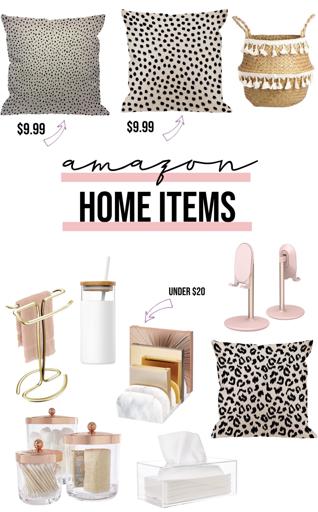 The BEST Affordable Home Items from Amazon Blush & Camo